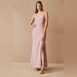 NWT BHLDN Adena Square-Neck Maxi Dress Z427-3
